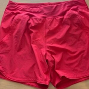 LANDS' END RED Women's Swim Shorts Size 10 EUC